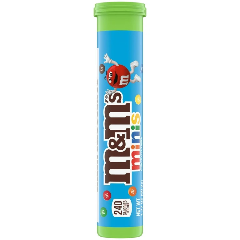 M&M's Minis Milk Chocolate Candy - 1.77 oz Mega Tube (Packaging May Vary) | Walmart (US)
