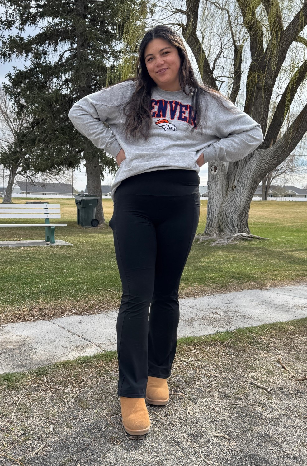 Showcasing these buttery soft & super comfy MATERNITY flared leggings with pockets! Also these are my favorite boots! 

#LTKootd #LTKdayinmylife #LTKmomlife