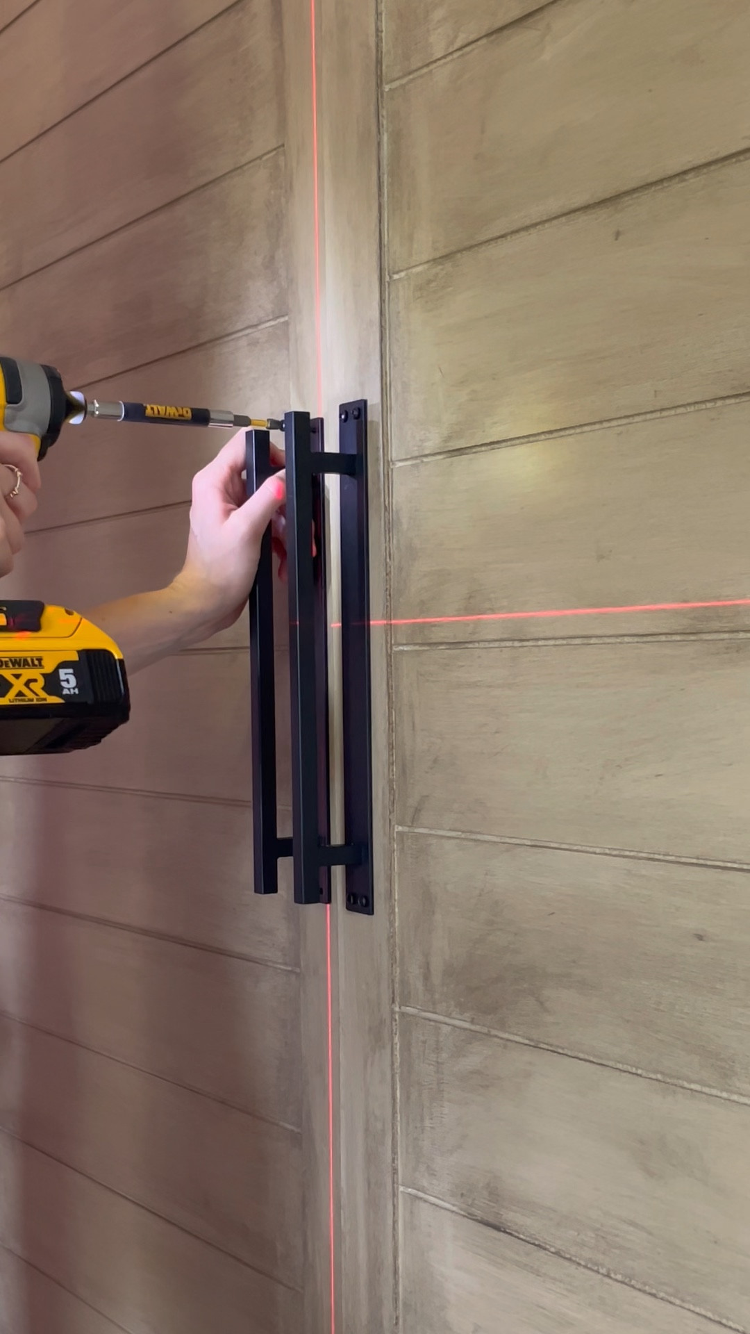 Door hardware in the nursery! Matte black barn door handle for the closet doors, matte black handle for the doors. 

#LTKhome