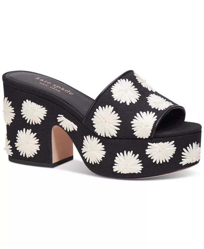 kate spade new york Women's Ibiza Slip-On Platform Wedge Sandals - Macy's | Macy's