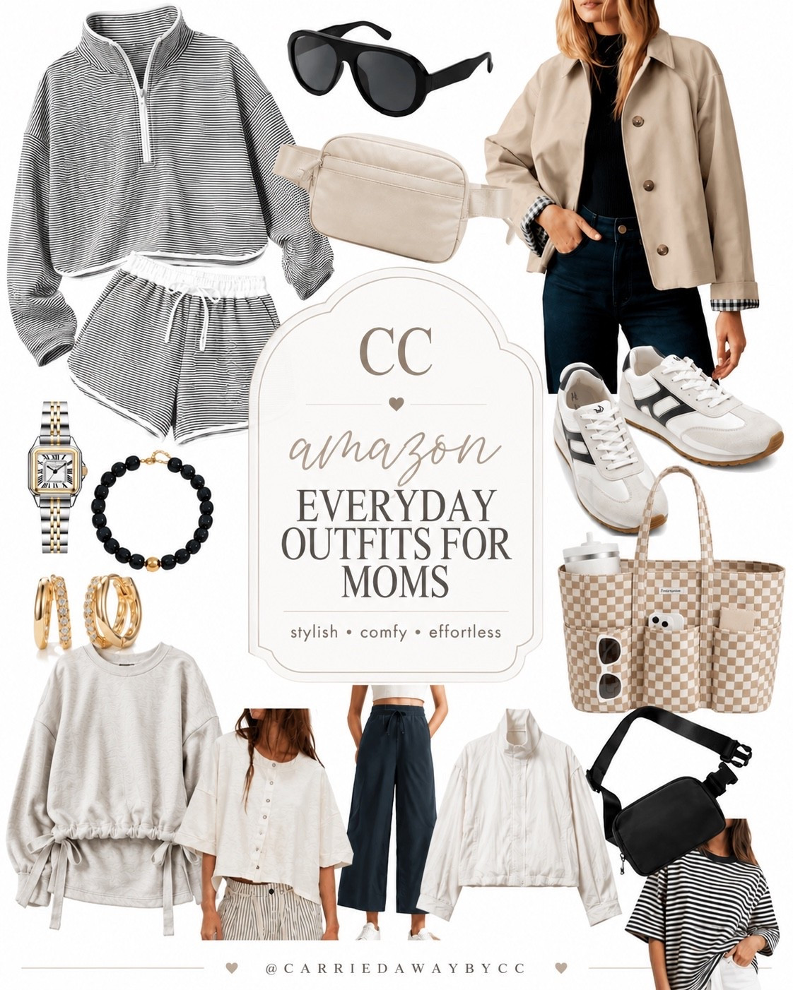Amazon everyday outfits for moms 🤍 Cute, comfortable pieces that make getting dressed easy — matching sets, lightweight layers, everyday sneakers, bags and affordable accessories that look way more expensive than they are. Perfect for school drop-off, errands, travel days and all the running around in between!

#AmazonFashion #AmazonFinds #AmazonStyle #MomStyle #EverydayOutfits

#LTKmomlife #LTKootd #LTKWorkwear