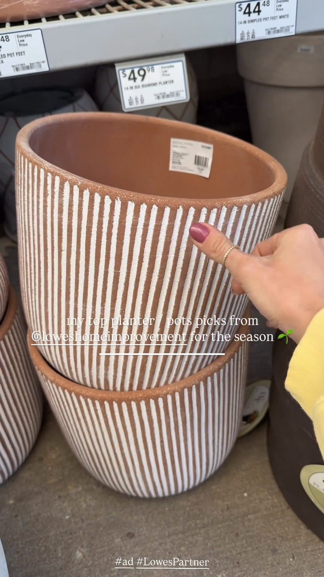 #ad | Some of my top picks from @lowes this season for neutral & aesthetic planters / pots!! 😍 so many great options! 

#LowesPartner / outdoor / patio / home decor / Holley Gabrielle 

#LTKSeasonal #LTKHome