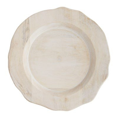Natural Whitewash Wood Charger Plate | Pier 1 Imports