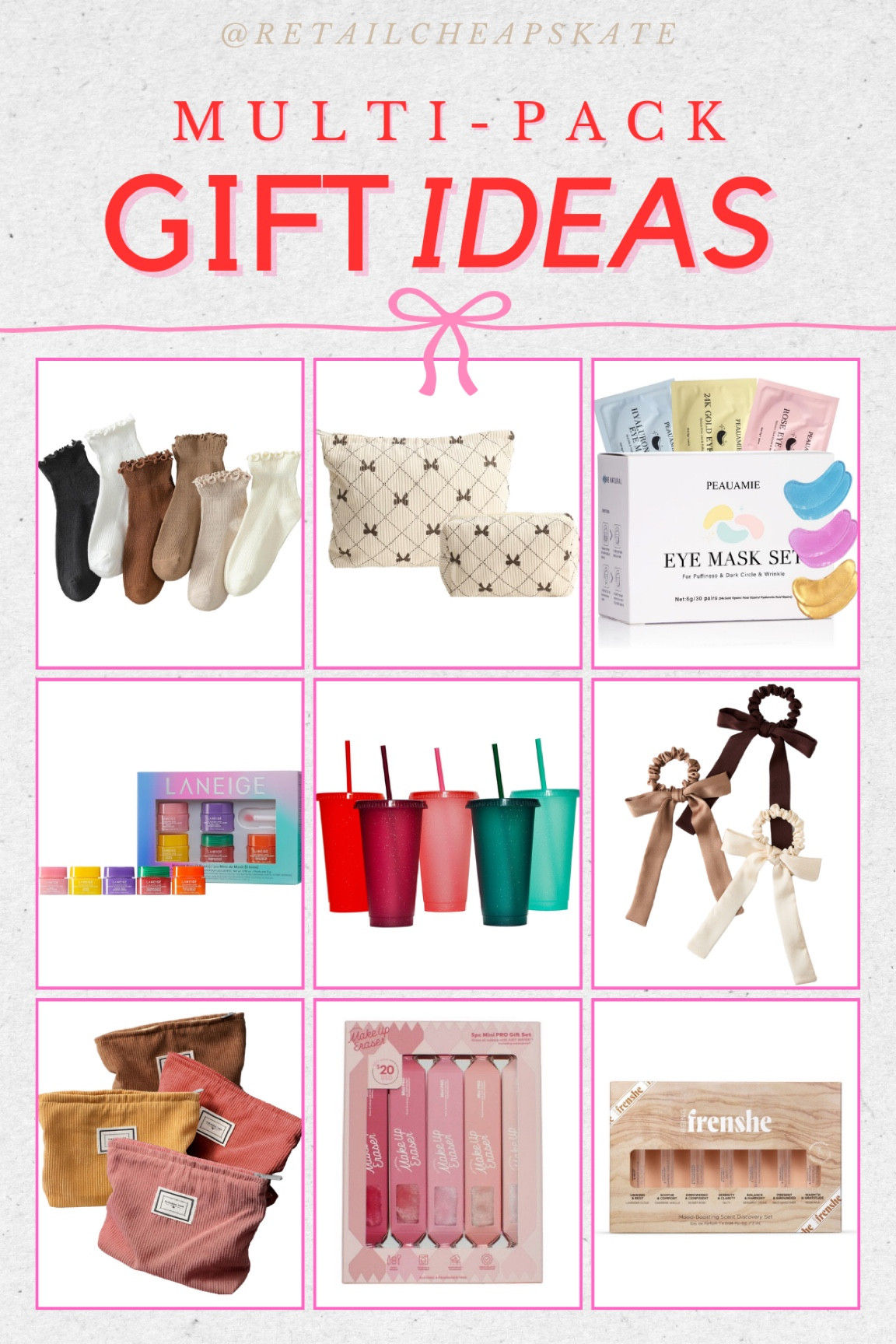 Multipack gift ideas! These are great options to grab and split up, making multiple gifts at an affordable price!

#LTKStyleTip #LTKGiftGuide #LTKFindsUnder50