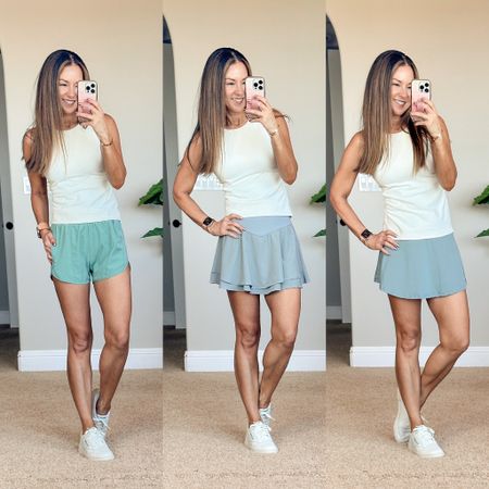 Activewear Outfit Ideas

I am wearing size XS tank top, shorts, and skorts. sneakers go up 1/2 size

Activewear  activewear outfit  athleisure  summer fashion  skort  tennis skirt  running shorts  sneakers  white sneakers  EverydayHolly

#LTKover40 #LTKSeasonal #LTKstyletip