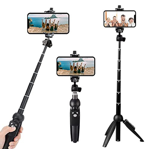 bluehorn Extendable 62 inches Aluminum Alloy Selfie Stick Phone Tripod Stand New Model with Wirel... | Amazon (US)