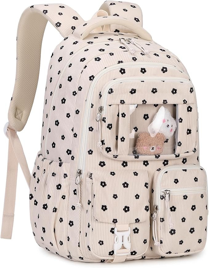 Corduroy Backpack Kids Backpack for Girls School Bags for Middle School Students Book Bag for Ele... | Amazon (US)