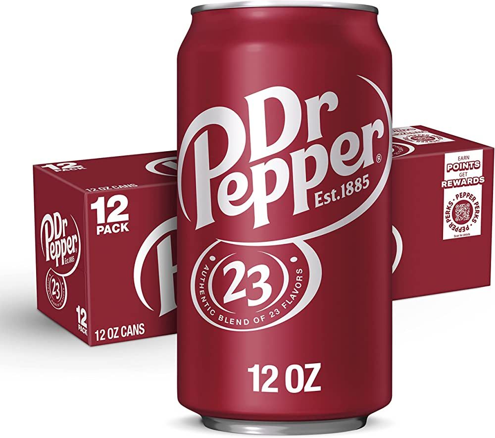 Dr Pepper Soda, 12 fl oz cans, 12 pack | Amazon (US)