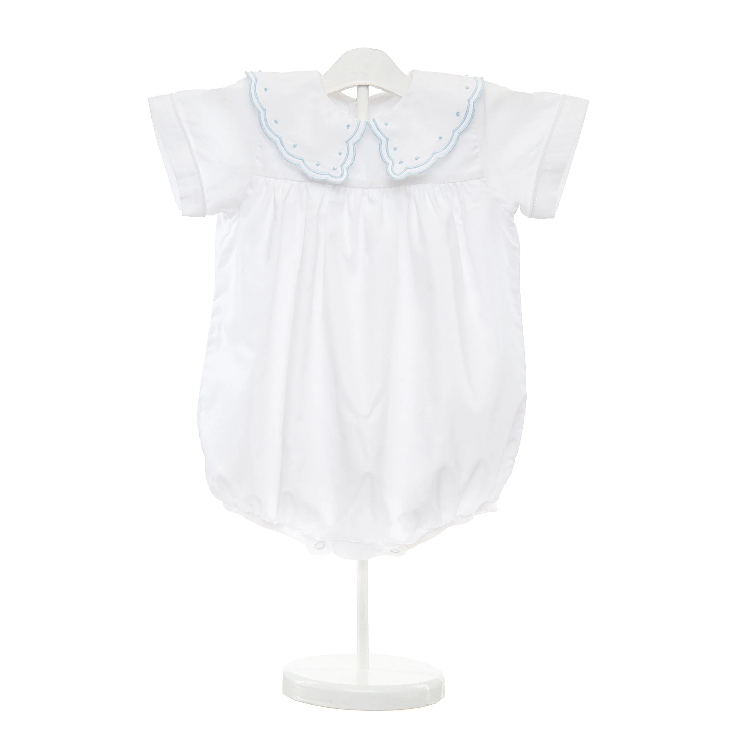 BABY SCALLOP DOT COTTON BUBBLE | Lenora