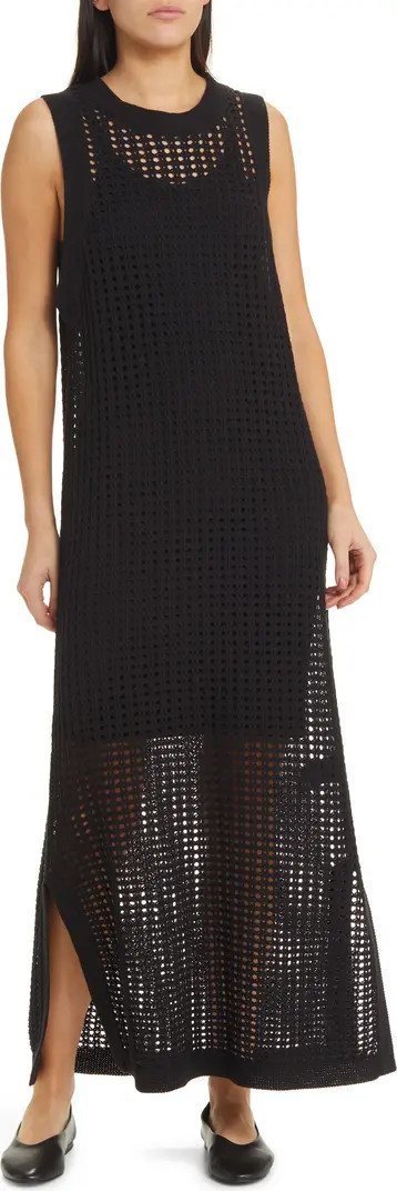 Ola Open Stitch Midi Dress | Nordstrom