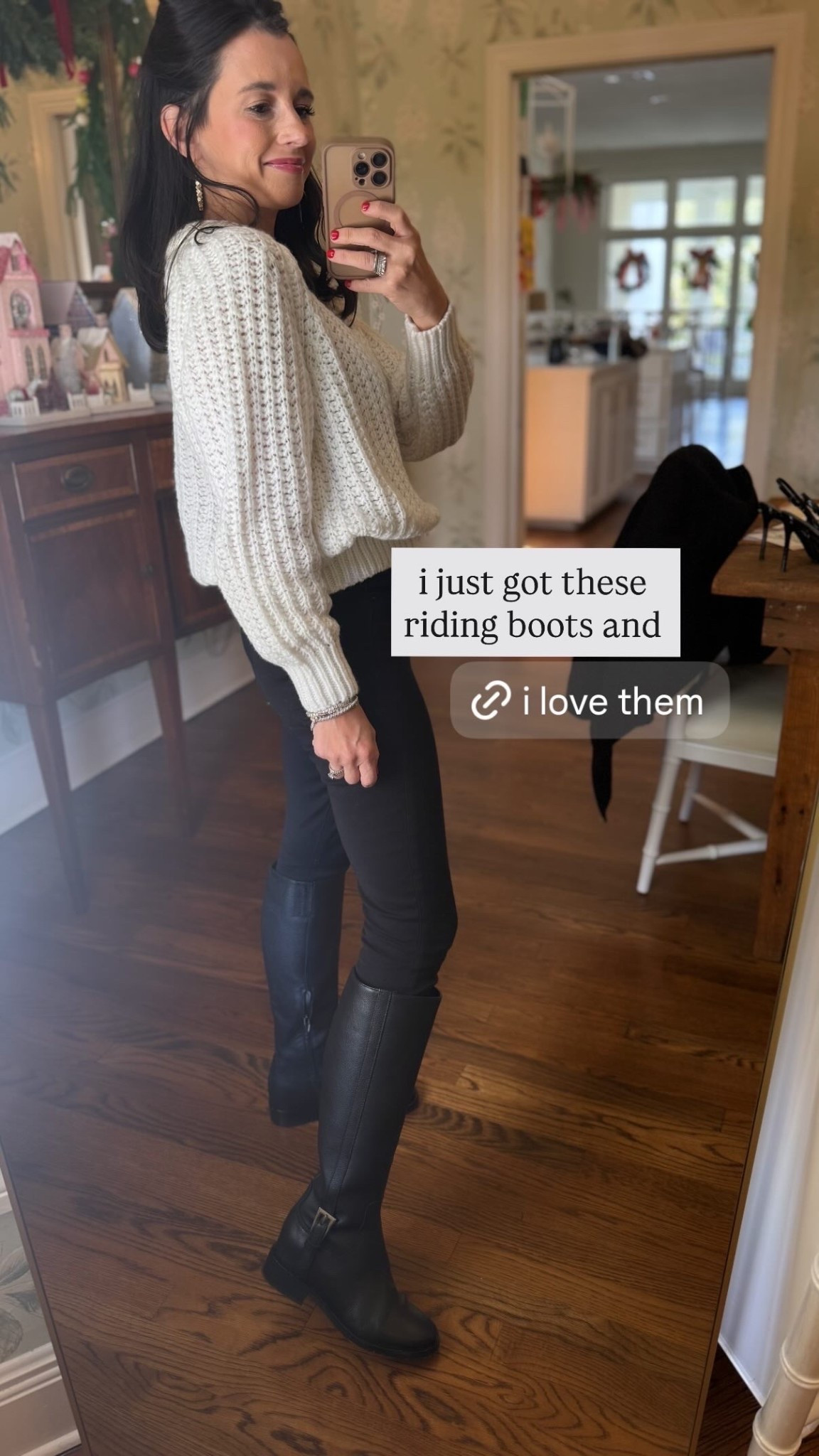 My new riding booots I am obsessed with! Will go with everything! 

#LTKGiftGuide #LTKHoliday #LTKootd