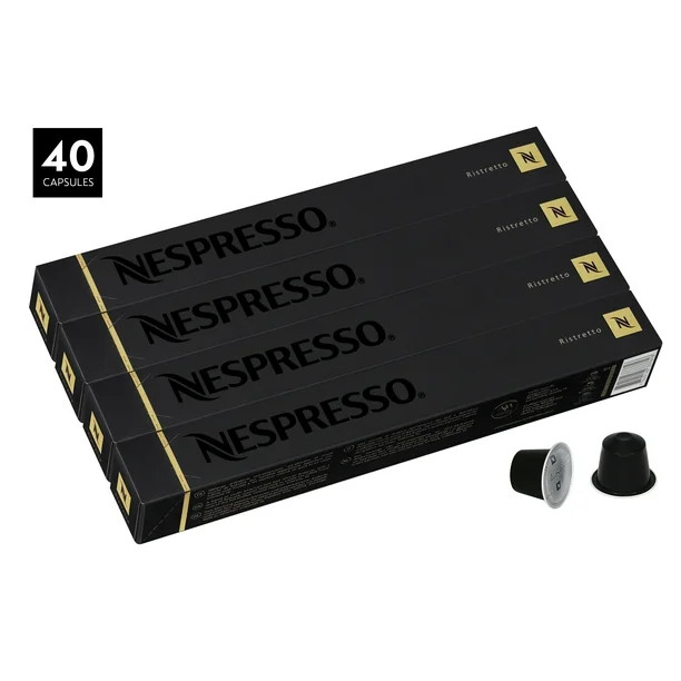 Nespresso OriginalLine Espresso Capsules, Ristretto - 40 Count | Walmart (US)