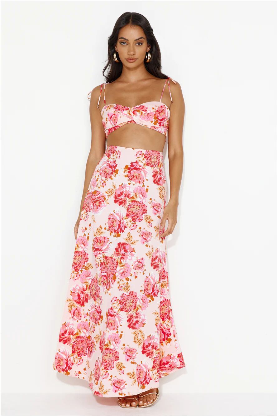 It's Your Night Maxi Skirt Pink | Hello Molly