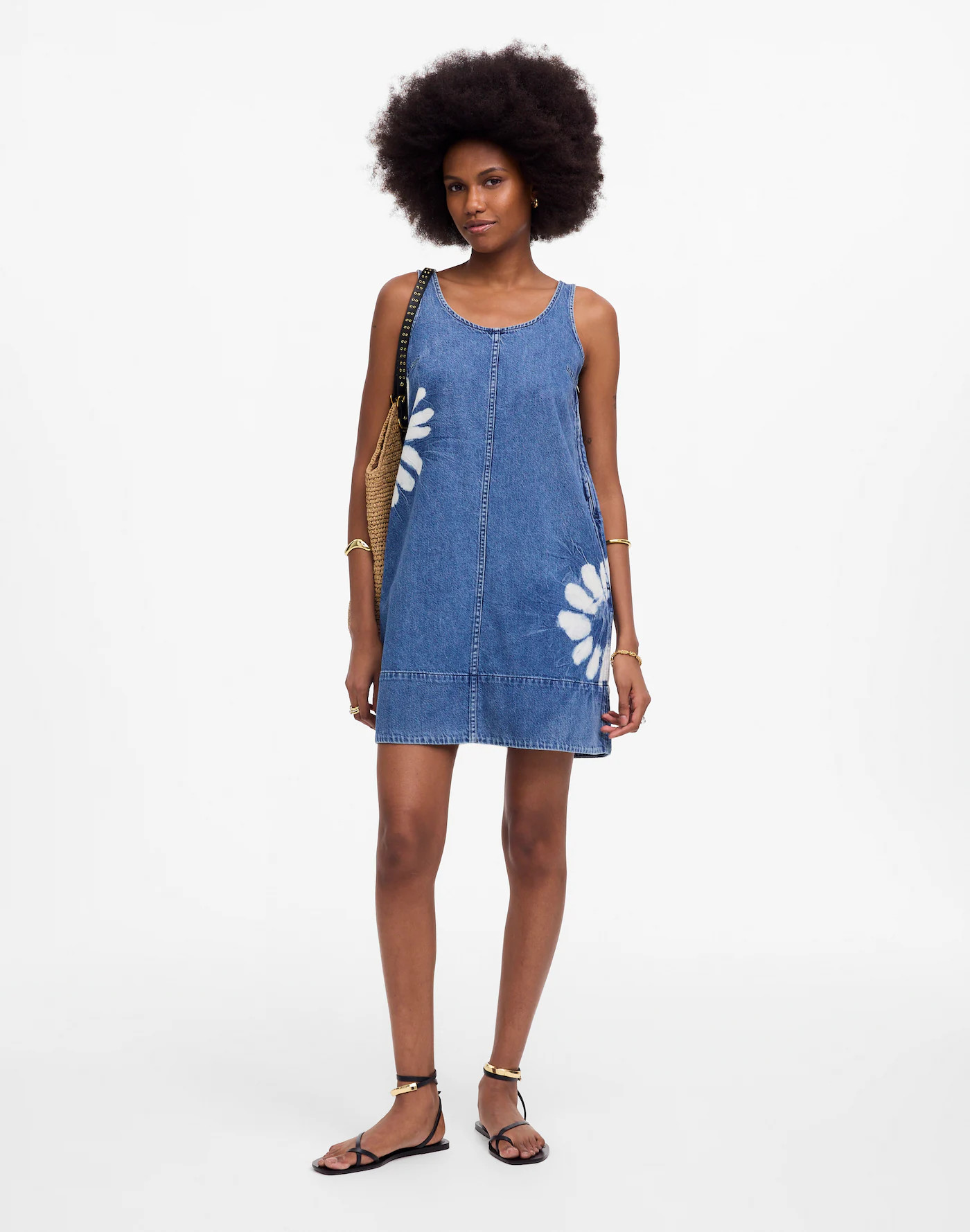 Denim Scoopneck Mini Dress | Madewell | Madewell