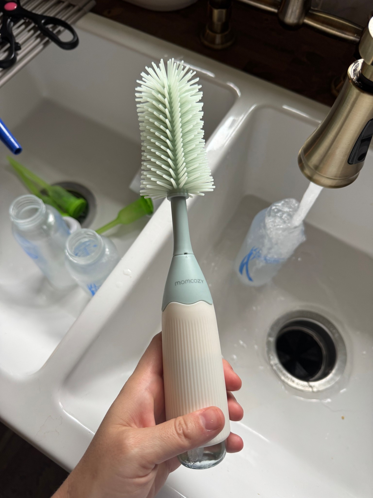 The best bottle brush - has a built in soap dispenser and the bristles get bottles extra clean! Baby essentials. Mom essentials. Bottle brush. Under $20. LTKbaby. LTKhome. Ltkfindsunder50.

#LTKFindsUnder50 #LTKBaby #LTKHome