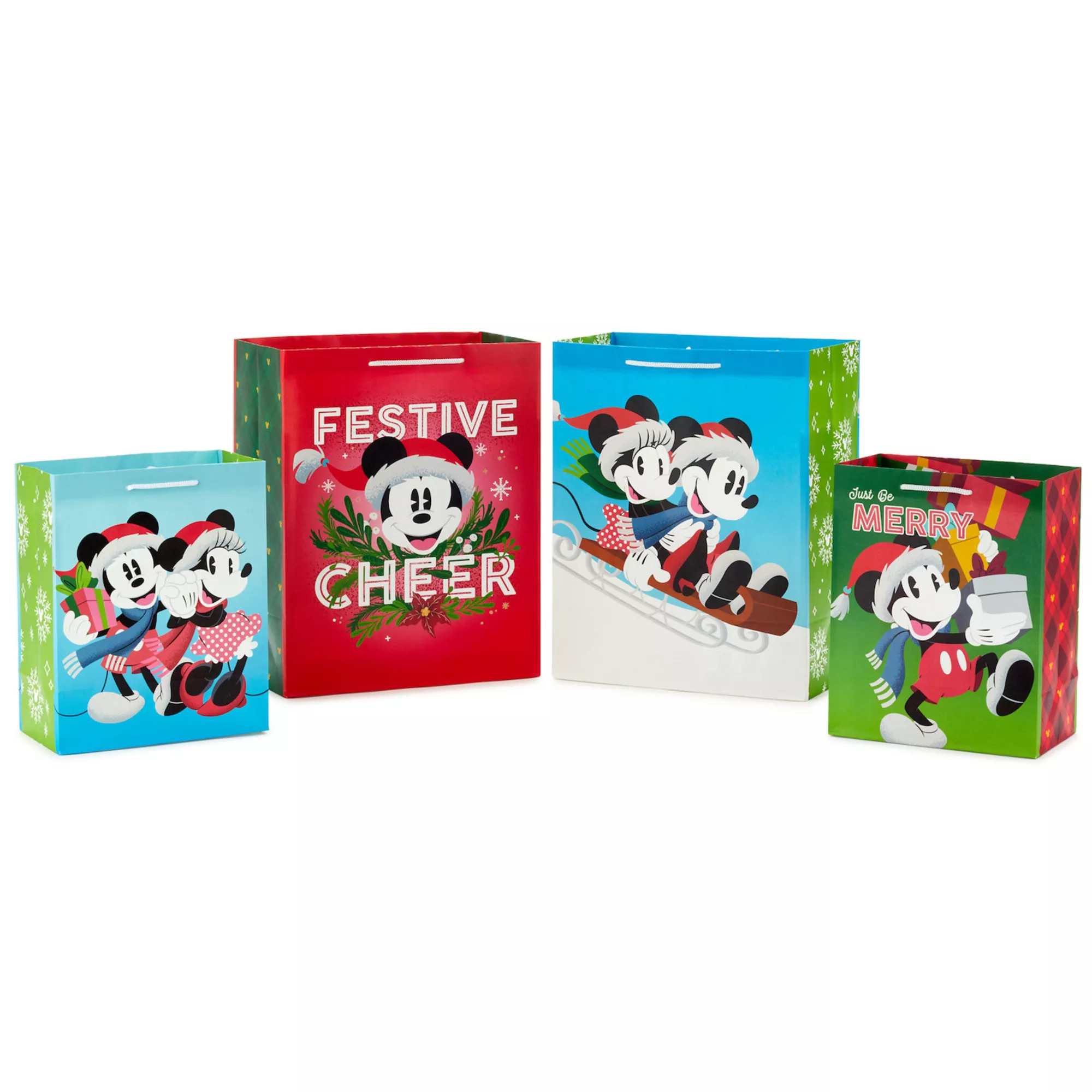 Hallmark Mickey and Minnie Christmas Gift Bags in Assorted Sizes | Kohl's