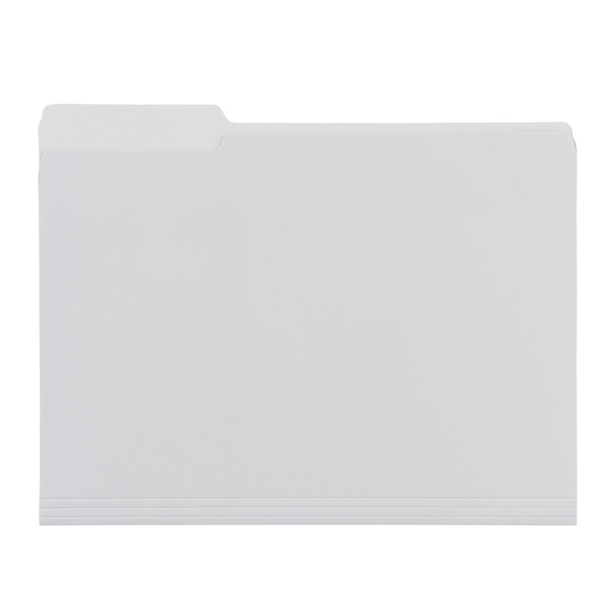 Grey Letter-Size Interior File Folders Pkg/6 | The Container Store