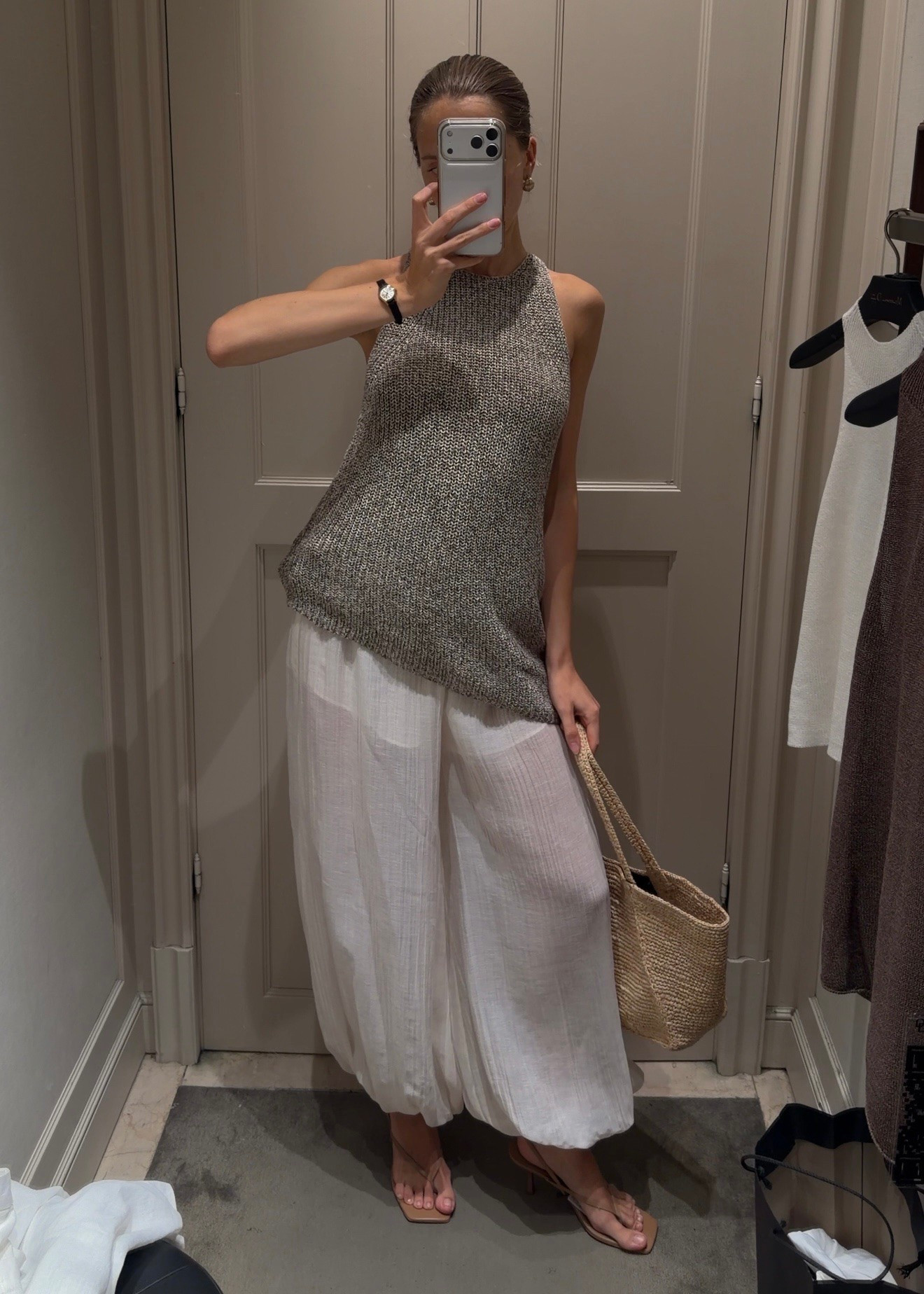 The perfect knit top and balloon pants for summer 🐚 I’m wearing top size XS and pants size 36

#LTKootd