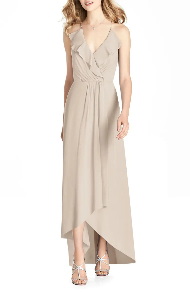 Ruffle High/Low Chiffon Gown | Nordstrom