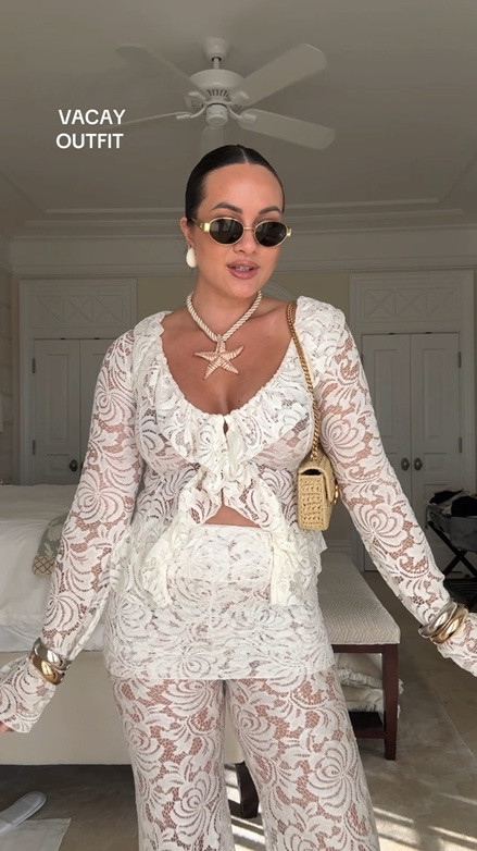 Obsessed with this lace matching set for summer - perfect for a beach vacay!

#LTKootd #LTKgrwm #LTKSeasonal