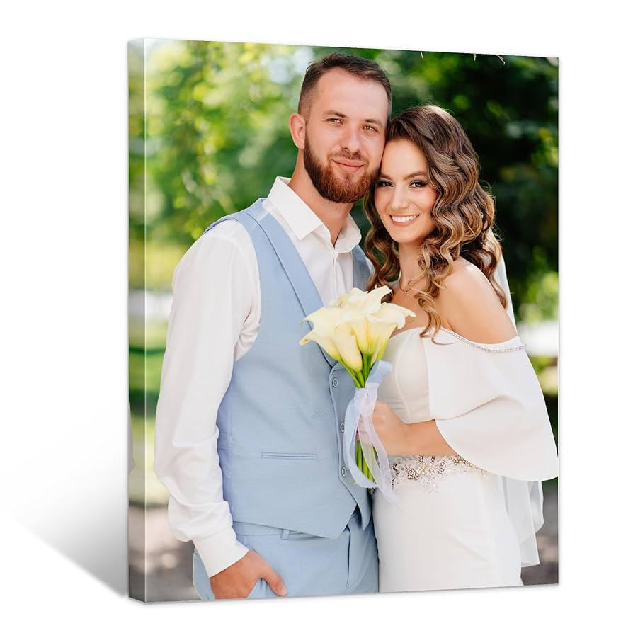 Unite Stone Custom Canvas Prints with Your Photos - Turn Your Photos Prints onto Canvas wall art ... | Amazon (US)