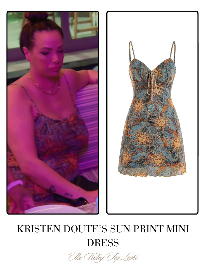 Kristen Doute's Sun Print Mini Dress 

 