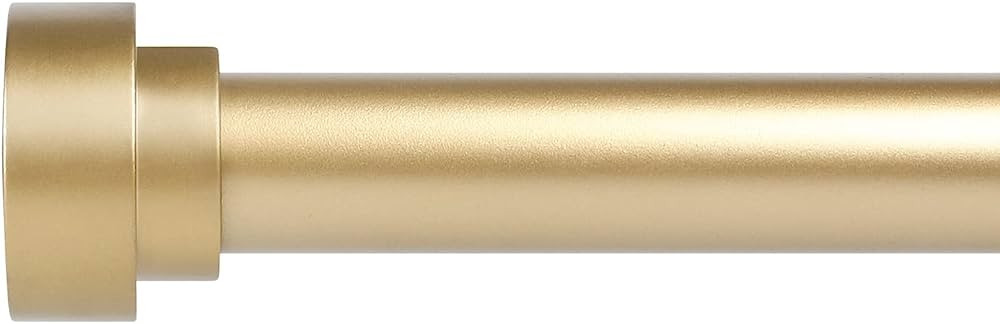 Gold Curtain Rods for Windows 48 to 84 Inch(4-7ft),1 Inch Diameter Heavy Duty Curtain Rods,Adjust... | Amazon (US)