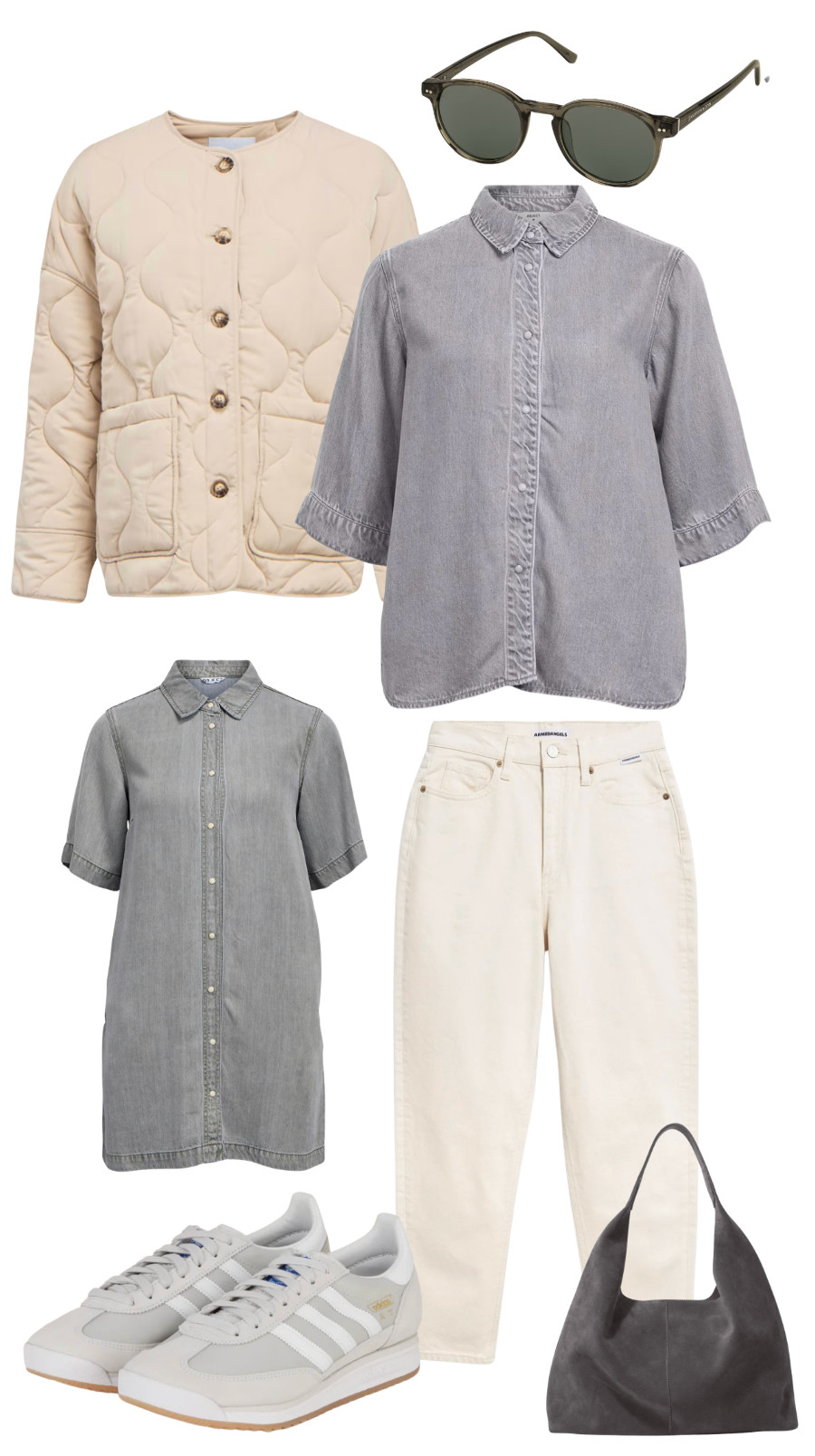 #frühling #frühlingslook #outfit #grau #jeans #armedangels 

 