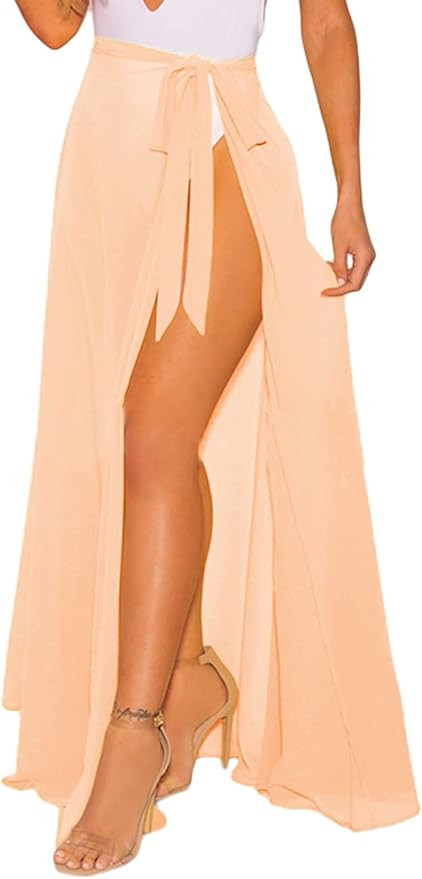 LIENRIDY Women's Swimsuit Cover Up Summer Beach Wrap Skirt Swimwear Bikini Cover-ups | Amazon (US)