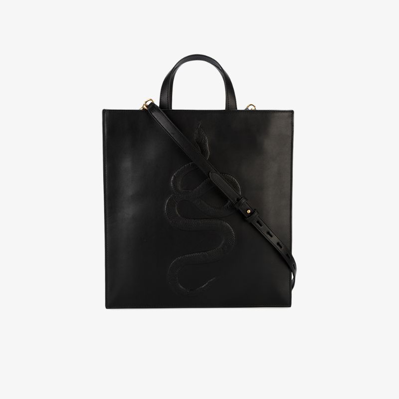 Gucci Snake Embossed Tote Bag | Browns Fashion