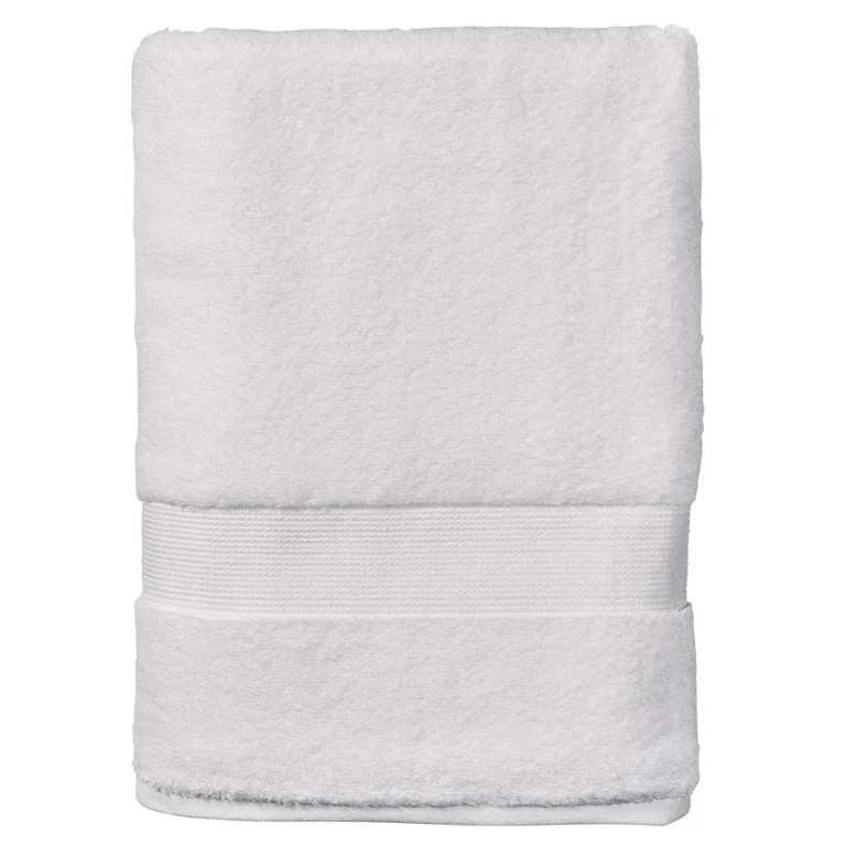 Better Homes & Gardens Signature Soft Solid Bath Towel, Arctic White | Walmart (US)