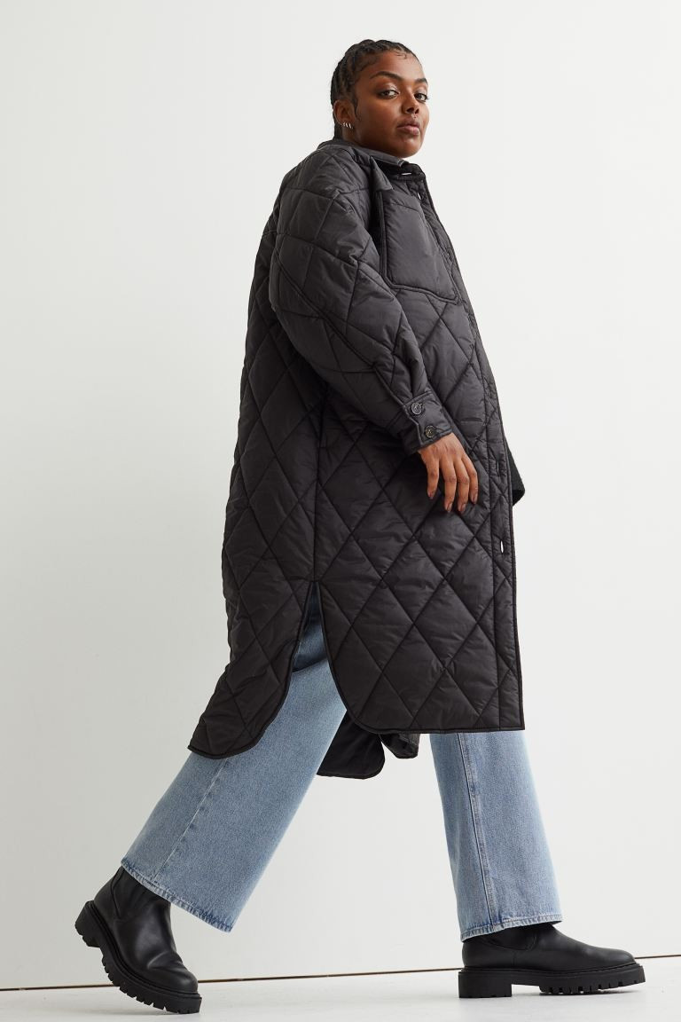 Quilted shirt jacket | H&M (UK, MY, IN, SG, PH, TW, HK)