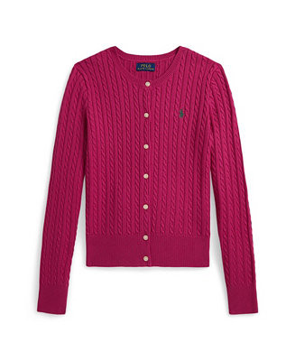Big Girls Mini-Cable Cotton Cardigan | Macy's