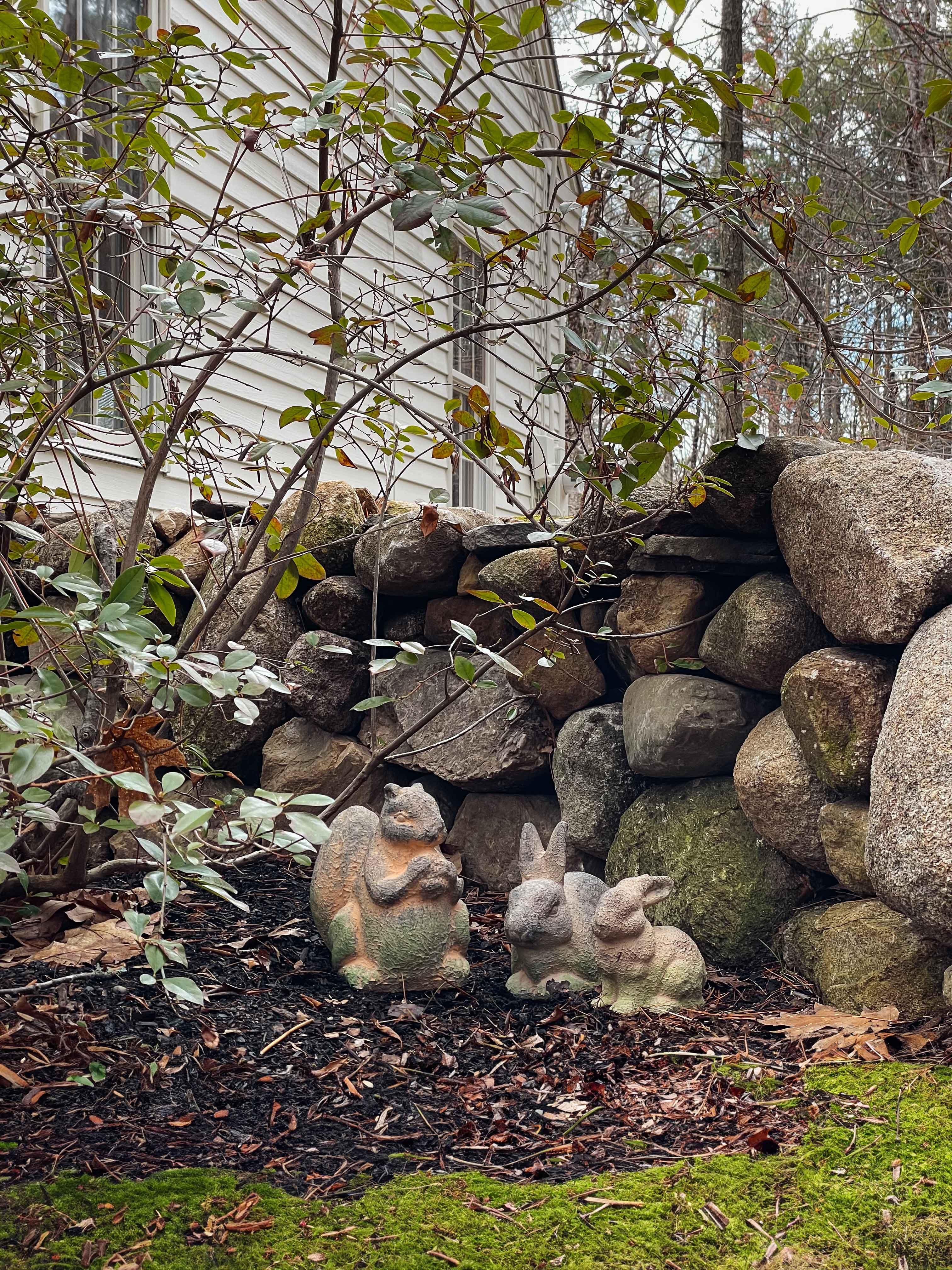 #ad The cutest terracotta statues that add a little whimsy to the garden. Linked my bunnies and squirrel below along with a few others I love. #outdoor @wayfair #wishyouwerehere #Wayfair #WayfairPartner  

 