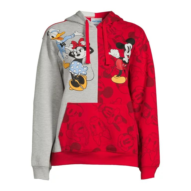 Disney's Mickey Mouse and Friends Women's Graphic Fleece Hoodie - Walmart.com | Walmart (US)