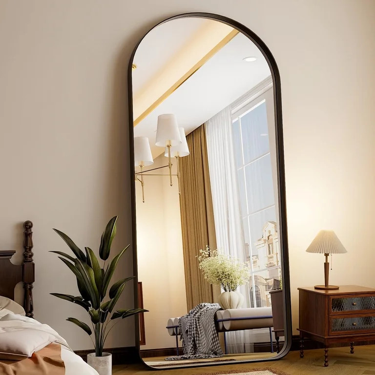 AnyRose Extra Large 71"x30" Arched Full-Length Mirror - Wall-Mounted or Leaning Mirror with Alumi... | Walmart (US)