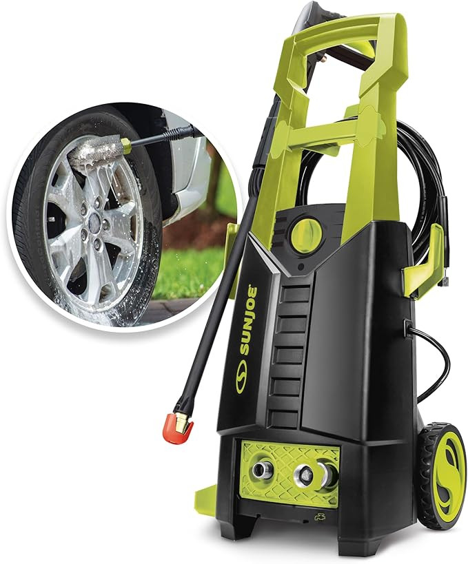Sun Joe SPX2700-MAX Electric Pressure Washer, 13-Amp, includes Utility Bristle Brush and Rim Brus... | Amazon (US)