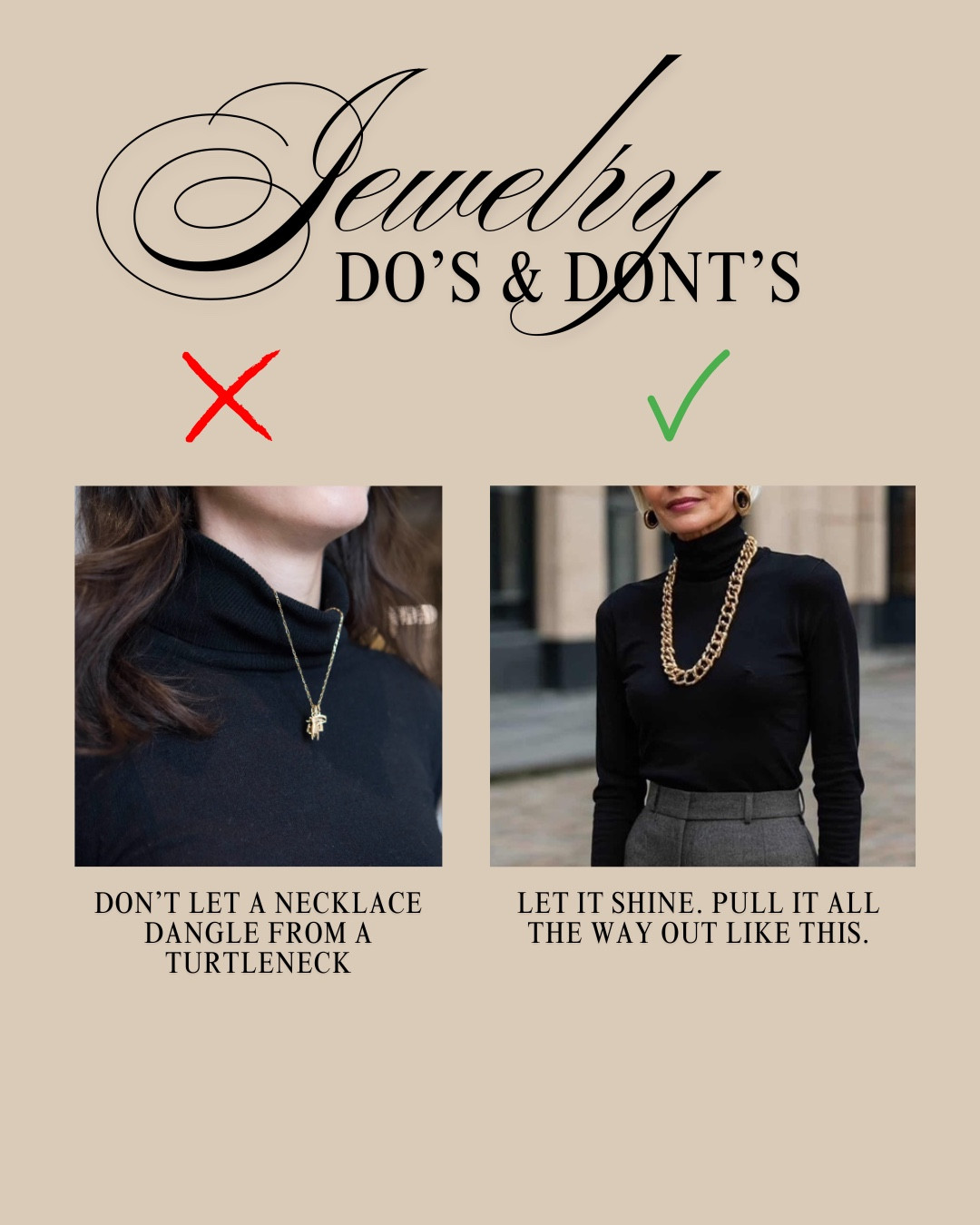 Save this for reference when you’re unsure when to wear a necklace and when to skip. Linked some of our fave statement pieces for winter or perfect jewelry gifts for her! 

#LTKGiftGuide #LTKOver40