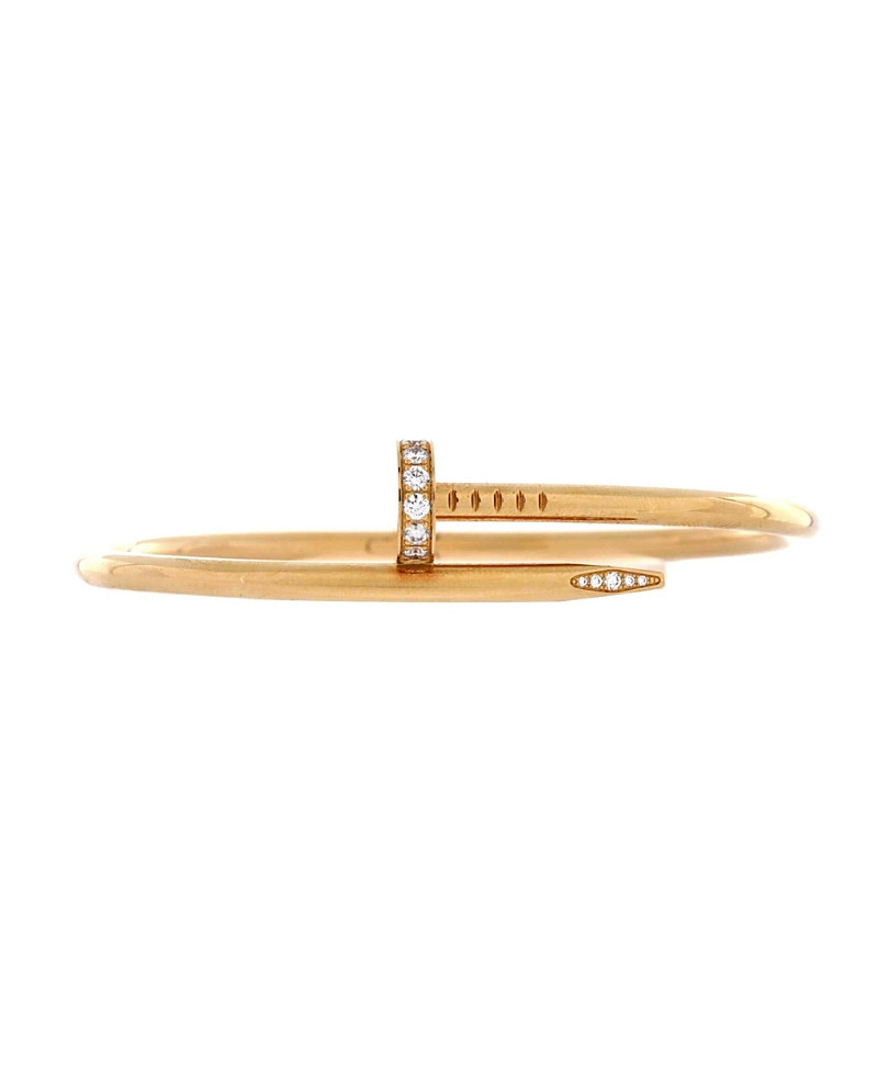 Pre-Owned Cartier Classic Juste un Clou Bracelet 18K Gold with Diamonds | Bloomingdale's (US)