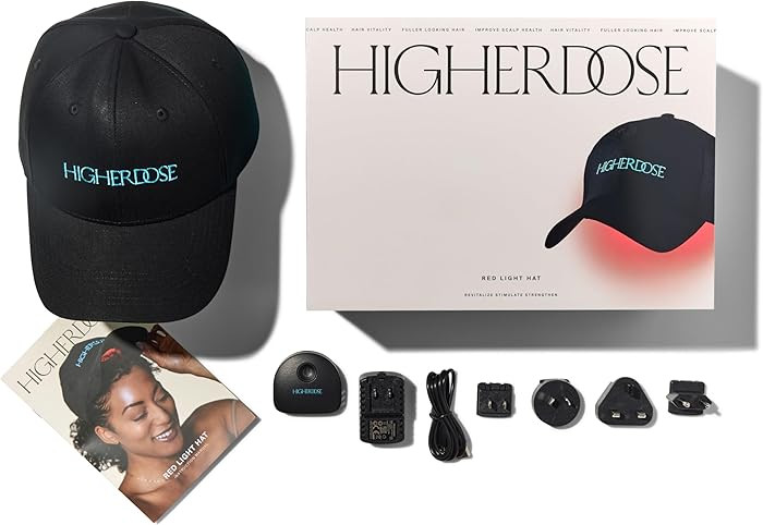 HigherDOSE Red Light Therapy Hat for Hair Growth - Reduce Hair Loss & Shedding - Targeted Infrare... | Amazon (US)