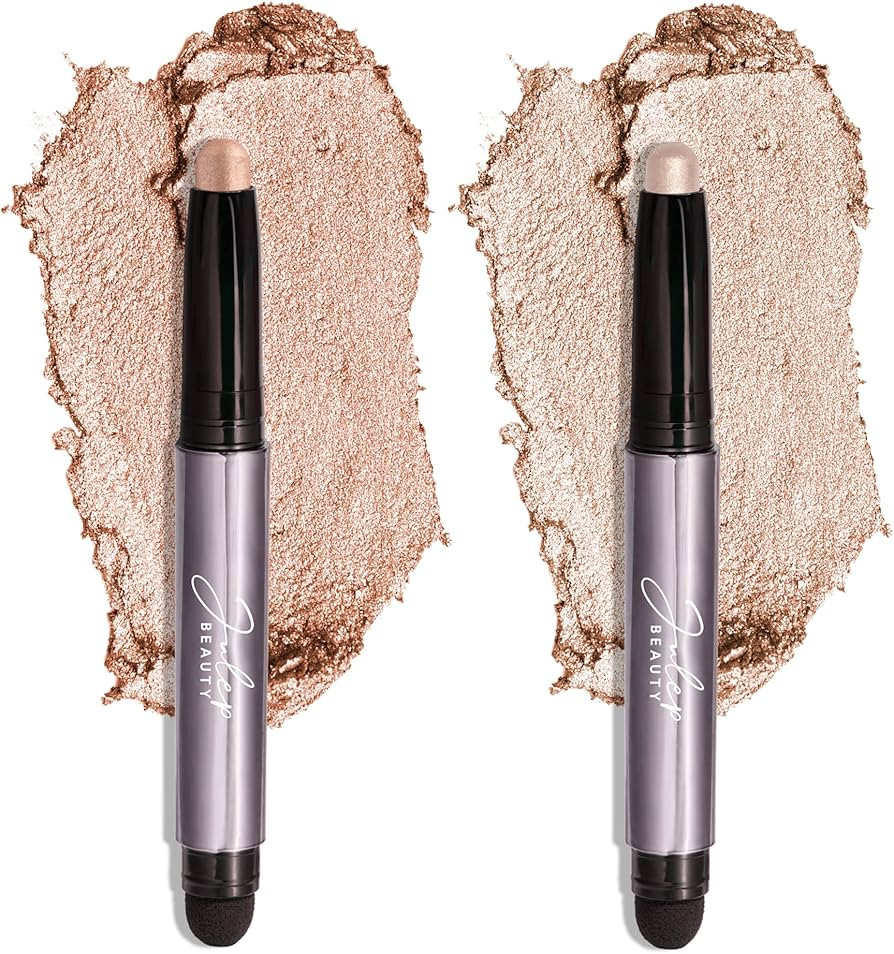 Julep Eyeshadow 101 Crème to Powder Waterproof Eyeshadow Stick Duo, Champagne Shimmer and Pearl ... | Amazon (US)