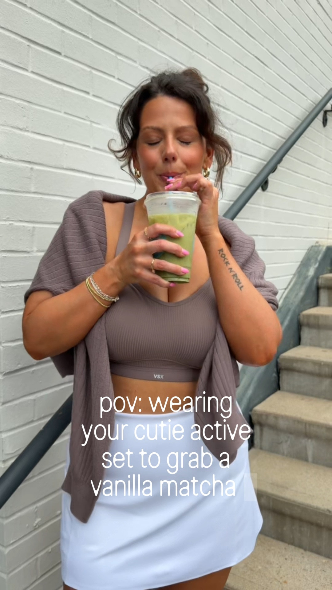 This LIFT — OMG. The SKORT !! Loving @victoriassecret  new bra launch!! The colors for spring are 🌸💅🏻 size large!! So so supportive and comfy! 

Active sport set matching spring bra sports bra lift cleavage DD curvy busty outfit sweater Pilates active workout class ribbed pink purple floral mauve lavender 

#LTKdayinmylife #LTKmorningroutine #LTKselfcare