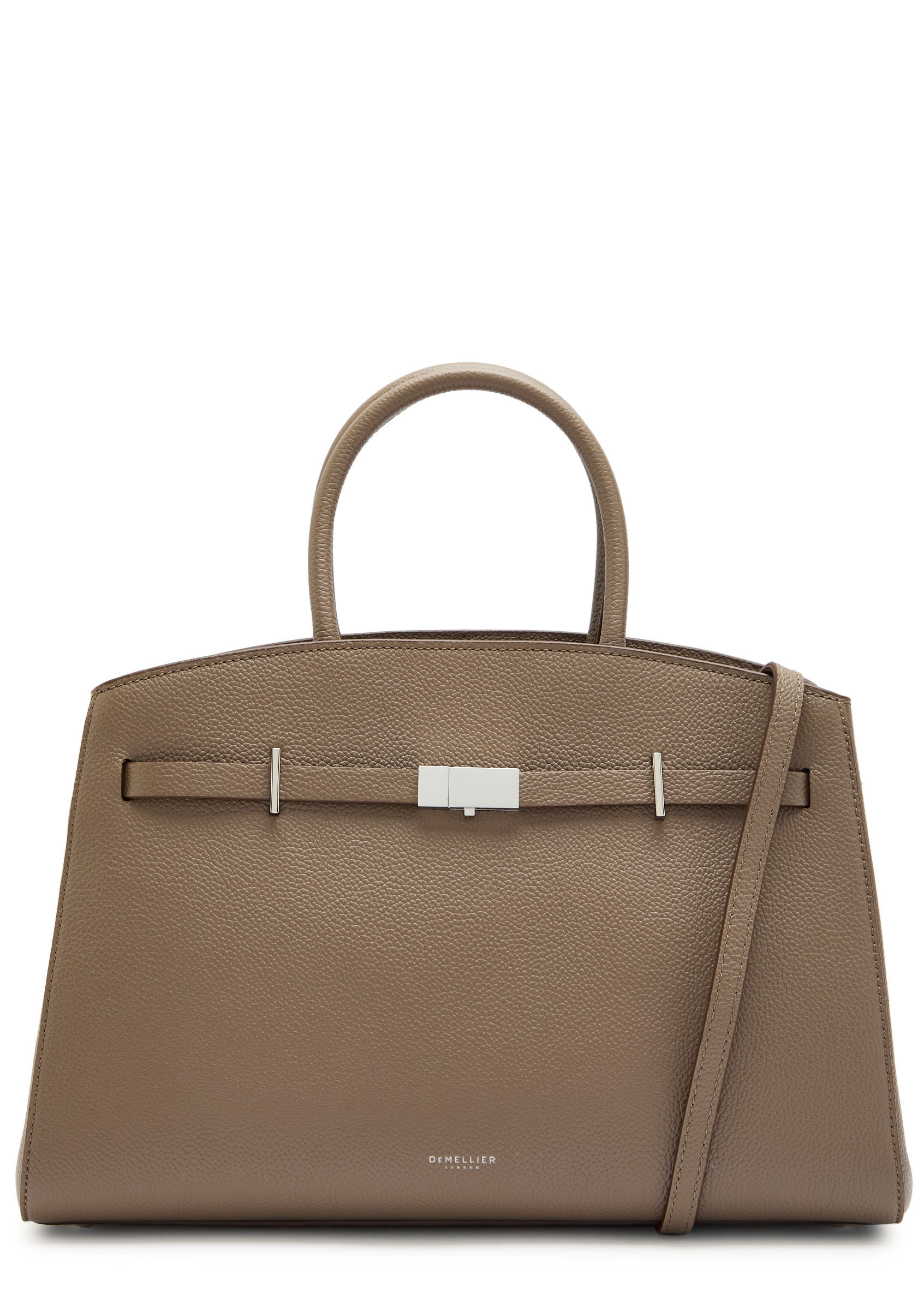 The Hudson midi grained leather top handle bag | Harvey Nichols