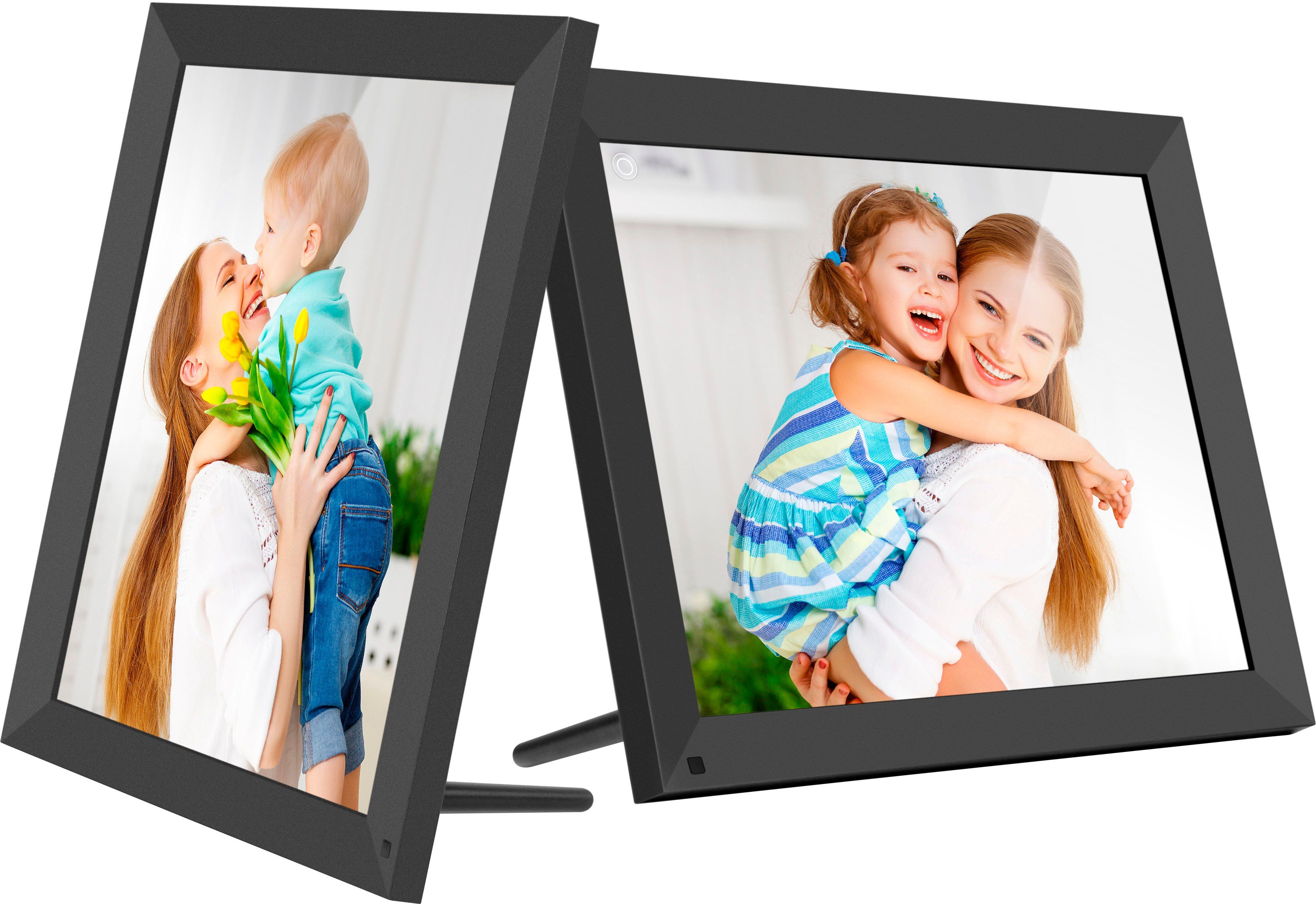 Aluratek 15" Touchscreen LCD Wi-Fi Digital Photo Frame Black AWS215F - Best Buy | Best Buy U.S.