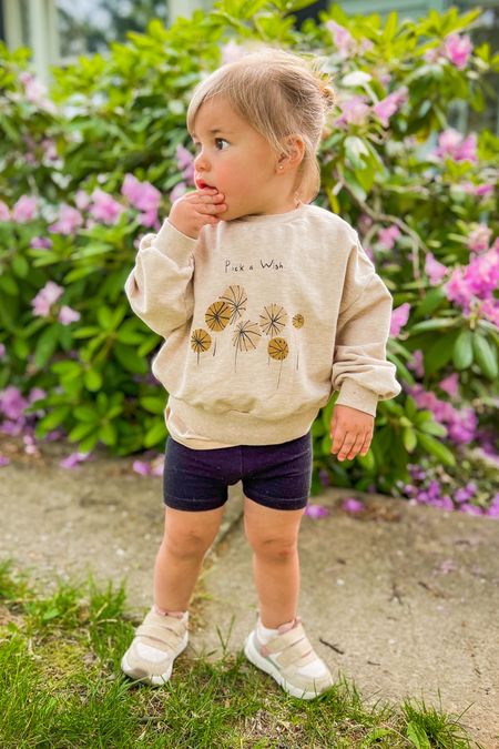 Neutral toddler fit of the day 🤍 I love this sweatshirt by @petitereverly ✨ Their clothing is sustainably made and top quality. 
Play. Create. Daydream ☁️ RAE15 can save you $$


#LTKbaby #LTKfamily #LTKkids