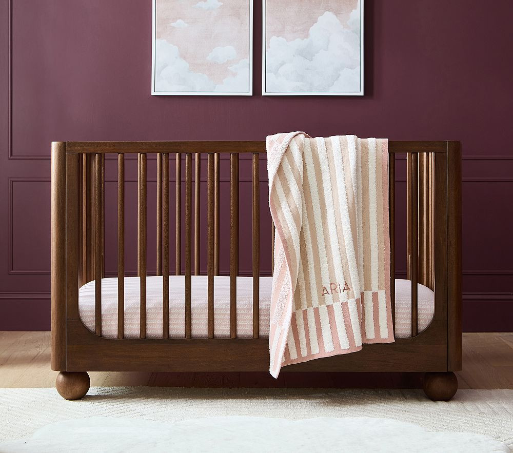Plush Knit Tonal Stripe Baby Bedding | Pottery Barn Kids