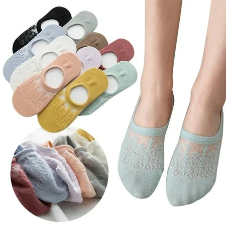 Mortilo 10Pair Womens Socks Summer Breathable Shallow Mouth Socks | Walmart (US)
