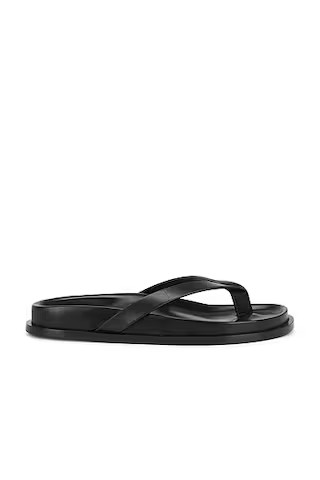 Saint Laurent Mathis Sandal in Nero | FWRD | FWRD 