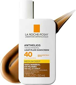 La Roche-Posay Anthelios Sunscreen SPF 40, Ultra-Light Fluid Broad Spectrum SPF 40, Face Sunscree... | Amazon (US)