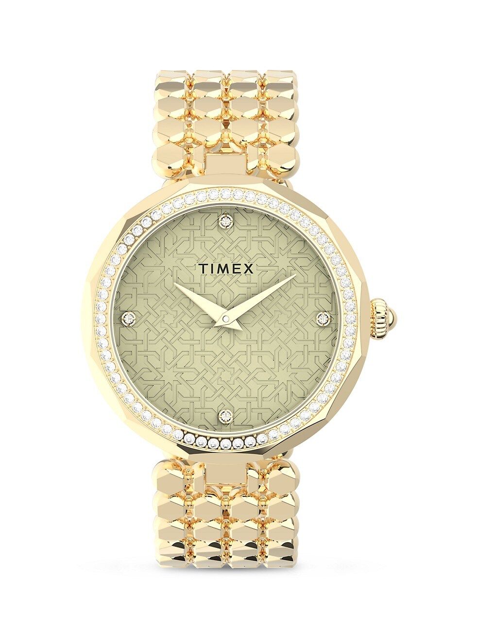 Timex Asheville Goldtone &amp; Crystal Bracelet Watch | Saks Fifth Avenue
